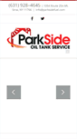 Mobile Screenshot of parksideoiltankservice.com