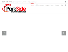 Tablet Screenshot of parksideoiltankservice.com